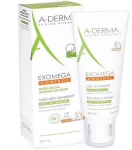 A-Derma PIERRE FABRE Exomega Control mleczko emolient przeciw drapaniu 200 ml - Balsamy i kremy do ciała - miniaturka - grafika 3