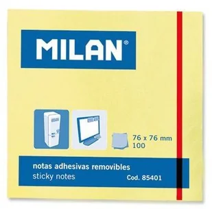 MILAN Karteczki samoprzylepne 75x75/100K - Artykuły biurowe - miniaturka - grafika 2