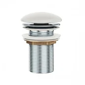 Korki do umywalek - Ravak korek umywalkowy stały biały X01695 - miniaturka - grafika 1