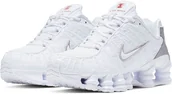 Buty sportowe damskie - Nike Shox TL AR3566-100 biały - miniaturka - grafika 1