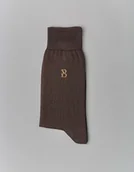 Skarpetki męskie - Borgio skarpety mercerizzato brąz - miniaturka - grafika 1