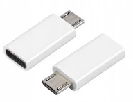 Złącza, przejściówki, adaptery - HQ Adapter wtyk microUSB - gniazdo Usb Type-C - miniaturka - grafika 1