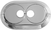 Kominki wentylacyjne - Jano Rozetka podwójna Jano fi 16 mm chrom R3026 - miniaturka - grafika 1
