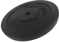 Ławki treningowe - TUNTURI Plate Black 20.0 kg tarcze do sztangi, czarna, 20 kg 14TUSCL099 - miniaturka - grafika 1
