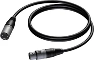 Kable - Procab Kabel CAB901/0.5 XLR male XLR female 0,5 meter CAB901/0.5 - miniaturka - grafika 1
