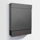Skrzynki na listy - Letterman Absolut/ Radius M skrzynka na listy, na gazety, antracyt - miniaturka - grafika 1
