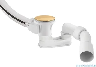 Omnires syfon wannowy automatyczny z napełnianiem złoty TK132-PLUS-3.04+64-SGL | - Syfony - miniaturka - grafika 4