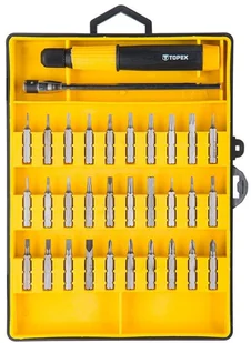 TOPEX Końcówki wkrętakowe precyzyjne z uchwytem - 39D555 - Zestawy narzędziowe - miniaturka - grafika 3