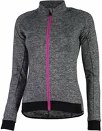 Bluzy na rower - Rogelli Koszulka długi rękaw Rogelli BENICE czarno-szara-różowa 494858 - miniaturka - grafika 1