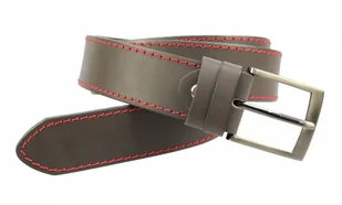 Pas-Max (PL) Pasek Skórzany (PL) Skóra Naturalna Licowa EXTRA 40 mm Beżowo-Grafitowy Z Czerwoną Nitką - Paski Pas-Max (PL) Pasek Skórzany (PL) Skóra Naturalna Licowa EXTRA 40 mm Beżowo-Grafitowy Z Czerwoną Nitką - Paski - miniaturka - grafika 3