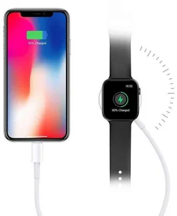 Apple Ładowarka indukcyjna Qi + Lightning 2w1 Alogy do Watch iPhone - Adaptery i przejściówki - miniaturka - grafika 2