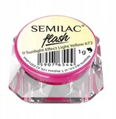 Ozdoby do paznokci - Semilac Flash Sunlight Effect Light Yellow 1g - miniaturka - grafika 1