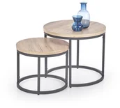 Ławy i stoliki kawowe - Halmar Zestaw 2 stolików kawowych Oreo halmar_2010001158394 dąb san remo - miniaturka - grafika 1