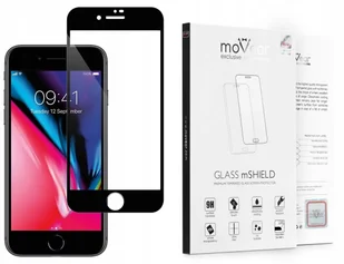 movear Szkło Hartowane do Etui 2.5D MAX na iPhone 8 / 7 Pyłoszczelne Full Glue Cały Ekran (A0I87GMM03ABK) - Szkła hartowane na telefon - miniaturka - grafika 2