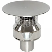 Akcesoria kominkowe - Kratki.pl Zakończenie górne komina fi 130/200 KP130/200/BI-GAS - miniaturka - grafika 1