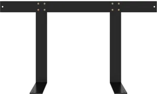 vidaXL Oparcie do sofy z palet czarne 70 cm żelazo 315787 - Pozostałe meble ogrodowe - miniaturka - grafika 6