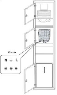 445 SZANI 3w1= Suszarka do rąk + Podajnik ręczników papierowych + Śmietnik 44578408 78408-uniw - Suszarki do rąk i włosów - miniaturka - grafika 6