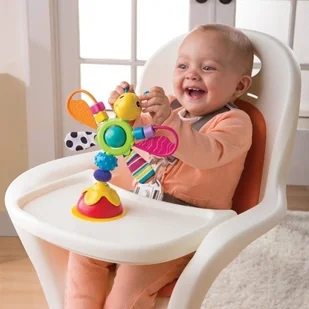 TOMY Lamaze Lamaze lc27243 Baby zabawka Freddie, który świetlik wielokolorowa wysokiej jakości hochstuhlsp ielzeug to połączenie grzechotka i greifling promuje władność dziecka od 6 miesięcy - Grzechotki dla dzieci - miniaturka - grafika 5