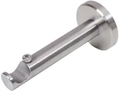 Karnisze - Wspornik karnisza prosty pojedynczy 16 mm stal nierdzewna - miniaturka - grafika 1