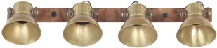 VidaXL Industrialna lampa ścienna, miedź, 90x25 cm, E27 320506  VidaXL - Lampy sufitowe - miniaturka - grafika 5