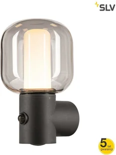 Spotline SLV OVALISK WL Sensor zewnętrzna oprawa ścienna LED kolor antracytowy przełącznik CCT 3000/4000 K 1004679 - Lampy ogrodowe - miniaturka - grafika 6