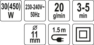 Yato PISTOLET DO KLEJU 11MM 450W O WYSOKIEJ WYDAJNOŚCI YT-82403 - Pistolety do klejenia - miniaturka - grafika 4