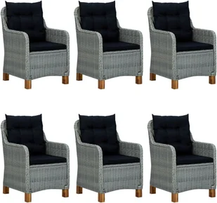 vidaXL 7-częściowy zestaw mebli ogrodowych jasnoszary 3067854 - Meble ogrodowe - miniaturka - grafika 6