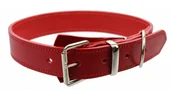 Obroże dla psów - WIREX (PL) Solidna Obroża Dla Psa Czerwona z Czerwoną Nitką Skóra Naturalna 35 mm / 77 cm - miniaturka - grafika 1