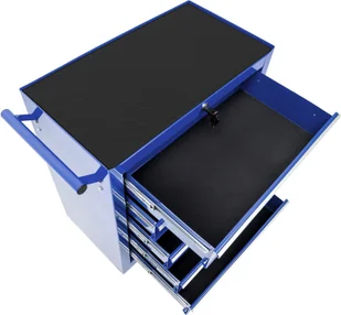 TecTake Wózek narzędziowy warsztatowy 5 szuflad niebieski 402798 - Skrzynki i torby narzędziowe - miniaturka - grafika 4