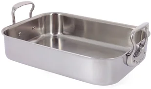 De Buyer 3727.35 bratreine, szara ze stali nierdzewnej 41 x 27,5 x 13,35 cm 3727.35 - Patelnie - miniaturka - grafika 2