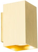 Lampy ścienne - QAZQA Nowoczesna lampa ścienna złoty kwadrat - Sandy - miniaturka - grafika 1