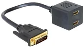 Kable komputerowe i do monitorów - Delock Adapter DVI (DVI 25 Male to 2 X HDMI Female) 4043619650699 - miniaturka - grafika 1