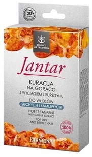 Jantar kuracja na gorąco z wyciągiem z bursztynu do włosów suchych i łamliwych - Szampony do włosów - miniaturka - grafika 4