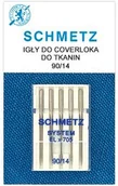 Akcesoria i części do maszyn do szycia - Schmetz Igły półpłaskie ELx705 VDS do coverloków domowych 5x90 ELx705 VDS - miniaturka - grafika 1