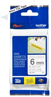 Brother TZES211 Taśma Laminowana - druk czarny, tło - 6mm - Etykiety do drukarek - miniaturka - grafika 5