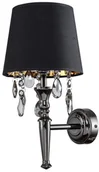 Lampy ścienne - Light Prestige Kinkiet z kryształkami VIGO czarny LP-0412/1W BK-0 - miniaturka - grafika 1