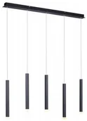 Lampy sufitowe - Leuchten Direkt 15205-18 - LED Żyrandol na lince BRUNO 5xLED/4,8W/230V czarny - miniaturka - grafika 1