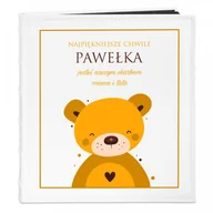 Albumy fotograficzne - NA Murrano Album Zdjęcia Duży Prezent Dla Dziecka Miś Nadruk ALB-BC-BK-UV-037 - miniaturka - grafika 1