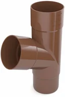 Rynny i akcesoria - Cellfast Trójnik 63/63/63 mm PVC brąz - miniaturka - grafika 1