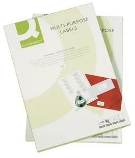 Q-CONNECT Etykiety uniwersalne , 52,5x21,2mm, prostokątne, białe 100 ark. KF10638 - Etykiety samoprzylepne i bloki etykiet - miniaturka - grafika 3