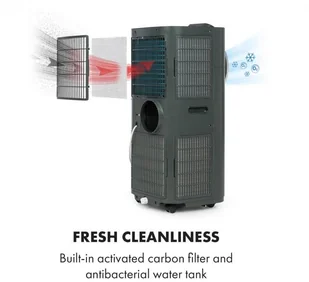 Klarstein Kraftwerk Smart 10K, klimatyzator 3 w 1, 10 000 BTU, sterowanie przy użyciu aplikacji, antracytowy ACO15-Kraftwerk10K B - Klimatyzatory - miniaturka - grafika 7