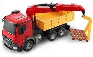 Double Eagle Dźwig Mercedes-Benz Arocs 1:20 2.4GHz RTR (dźwięki i światła, obracane ramię, podnoszona naczepa) DE/E565-003 - Zabawki zdalnie sterowane - miniaturka - grafika 3
