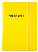 Teczki i skoroszyty - Idena Idena 10372 - teczka pocztowa DIN A4, błyszczący karton z gumowym ściągaczem, żółta, 1 sztuka - miniaturka - grafika 1