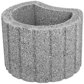 Akcesoria do ogrodzeń - Gazon mini księżyc 30 x 25 x 20 cm szary DMP_SZAR - miniaturka - grafika 1