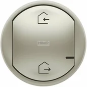 Systemy inteligentnych domów - Legrand Celiane with Netatmo - Plakietka do łącznika bezprzewodowego wyjście/powrót tytanowa 064822 064822 - miniaturka - grafika 1