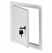 Akcesoria do wentylacji i klimatyzacji - Awenta Drzwiczki rewizyjne DM97Z 25x50 metalowe z zamkiem białe - miniaturka - grafika 1