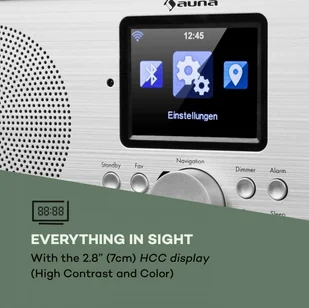 Auna Silver Star Stereo Biały - Radia - miniaturka - grafika 6