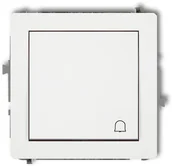 Wyłączniki światła i elektryczne - Karlik DECO - Mechanizm łącznika zwierny dzwonek (biały mat) 25DWP-4 - miniaturka - grafika 1