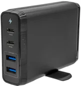 Ładowarki do telefonów - Cameron Sino Biurkowa stacja ładująca 2x USB-C+2xUSB 75W kolor czarny Cameron Sino) DF-MTC200BE - miniaturka - grafika 1