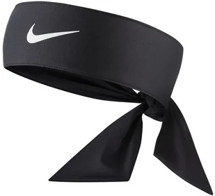Nike Wiązana opaska na głowę Dri-FIT 3.0 - Czerń N0003706-010 - Tenis ziemny Nike Wiązana opaska na głowę Dri-FIT 3.0 - Czerń N0003706-010 - Tenis ziemny - miniaturka - grafika 1